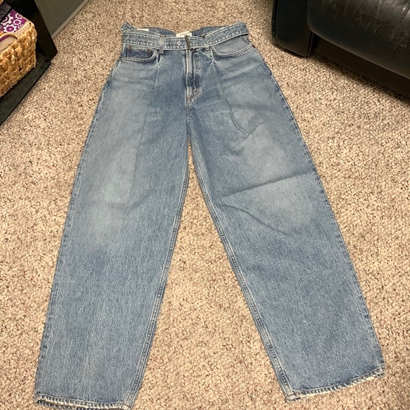 Agolde Denim - New Agolde wide leg belted jeans